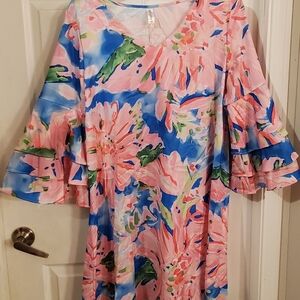 Floral Bell Sleeve Dress
